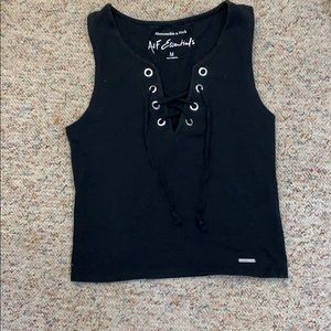 Abercrombie lace down tank
